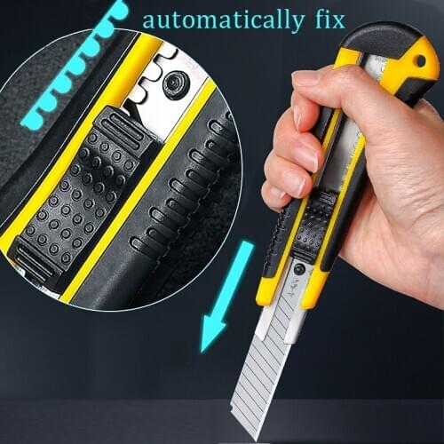 Pocket utility knife Heavy duty knive Storage Snap Off Retractable Paper Cutter scissors stationery folding jackknife school