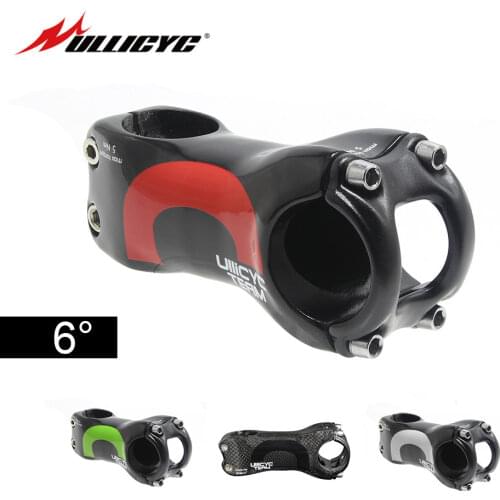 Ullicyc Gloss 6 degrees Full Carbon Fiber Bicycle Stem Road/MTB Carbon Stand Stem Bicycle Parts Angle 6 70/80/90/100/110/120mm