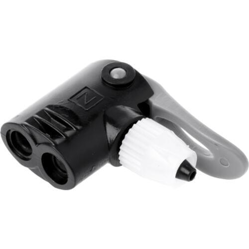 Bike Bicycle Pump Nozzle Valve Connector Adapter Dual Head Pumping Parts Tools