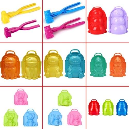 Winter Creative Snow Mold Snowball Maker Clip Duck Snowman ClipSnow Sand Mould Tool Children Kids Toys Outdoor Sports Toy