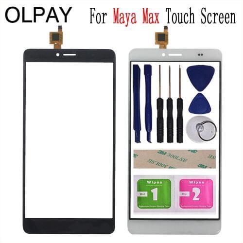 6.0" Mobile Phone Touch Screen Digitizer For Bluboo Maya Max Touch Glass Sensor Tools Free Adhesive And Wipes