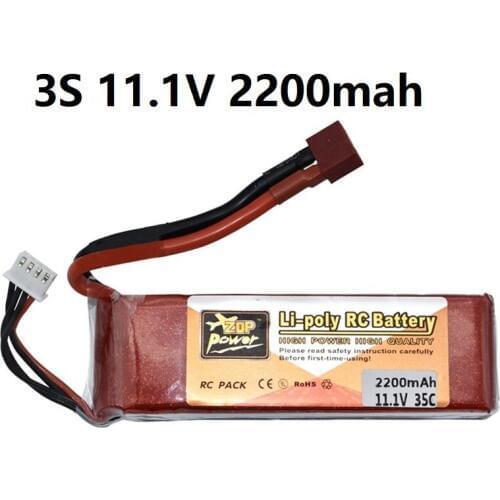 ZOP 3s 2200mAh 11.1v Rechargeable Bettary for Rc Helicopter Car boat Airplane 3s battery RC toys Robots 11.1v Li-Polymer battery