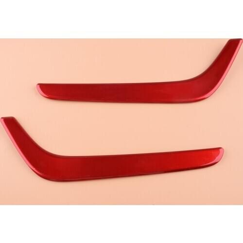 1 Pair Red ABS Car Auto Front Fog Light Lamp Eyebrow Trim Fit for Honda CRV 2017 2018 2019 2020 Car Styling
