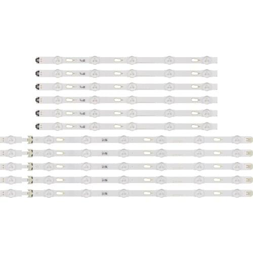 New 12 PCS LED Backlight Strip for Samsung UE49MU6175 UE49KU6100K BN96-40633A 40632A V6DU-490DCA-R0 490DCB-R0 MU6100-49INCH-L R