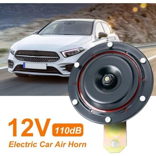 110dB DC 12V Electric Car Air Horn Dual Tone 12V 110dB Super Loud Air Horn Replacement for Car Horns