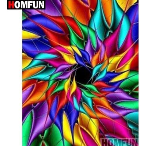 HOMFUN Paint With Diamond Embroidery "Color mandala" Diamond Painting Full Square Round Picture Of Rhinestone Decor A27380