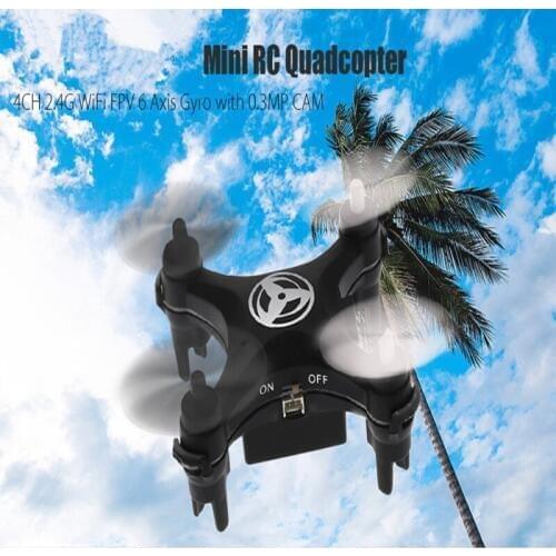 New mini RC Drone WIFI FPV 0.3MP HD camera rc Helic 2.4GHz 4CH 6-axis Altitude Hold Radio Control Wifi camera aircraft