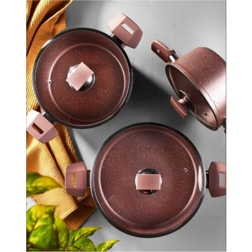 Fortress Optima Granite 6 Piece Cookware Set