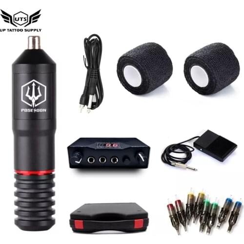 Complete Tattoo Kit Machine Rotary Pen Needles Professional Tatoo Set For Tattoo Beginner Starter Supplies