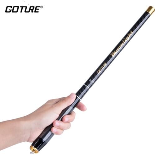Goture Moonlight Portable Mini Hand Fishing Rod 1.8m 2.1m 2.7m 3.0m 3.6m High Carbon Small Winter Ice Fishing Pole Max Drag 1KG