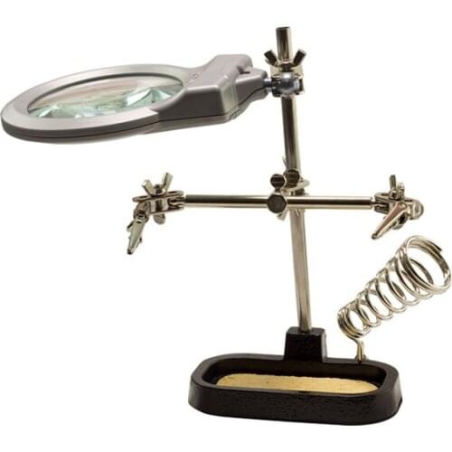 POWERMASTER PM-11470 MERCEKLİ THIRD HAND SOLDERING IRON STAND