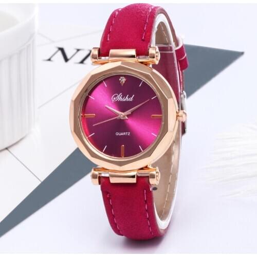 RGTOPONE Hot Sale Elegant Leather Belt Watches Diamond Female Gift ladies Quartz Watches Christmas Gift for Girls Mother Women
