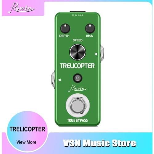 Rowin Trelicopter Effects Guitar Tremolo Pedal