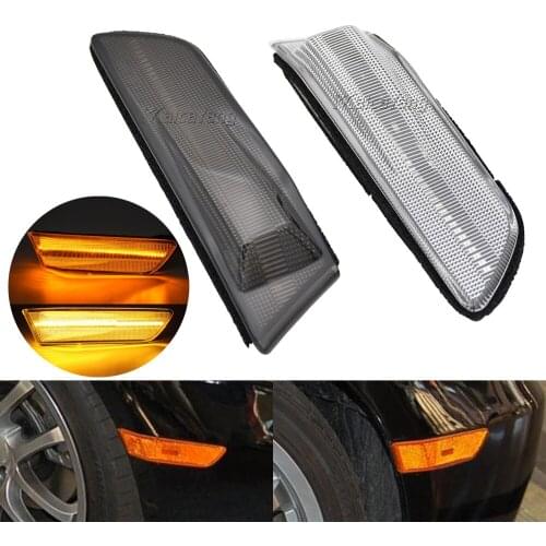 LED Turn Signal Lamp Front Side Marker Light Blinker Indicator For Infiniti G35 2D Coupe Nissan Skyline 350GT 2003 2004-2007