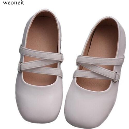 Weoneit New Fashion Children Princess Dance Shoes Tolddler Kids Girl Dress Party Shoes Flats Single Soft Shoes Slip-on 3 Colors