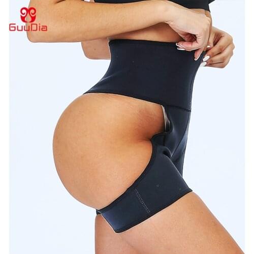 GUUDIA Sexy Thong Control Panties Butt Lifter Shapers Booty Push Up Lift Hip Enhancer Women Body Shaper Waist Trainer Shorts