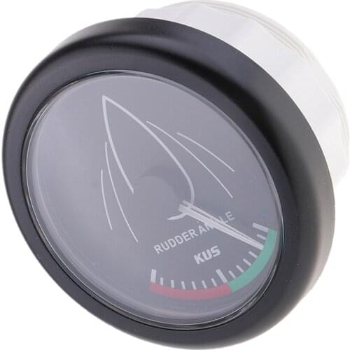 Waterproof & Anti-fogging 52mm Rudder Angle Indicator Gauge 0-190ohm with Sensor for Marine Boat