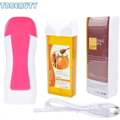 Wax Heater Hair Removal Wax-melt Machine Paraffin Epilator Roll-on Cartridge Depilatory Wax Warmer Salon SPA Waxing Paper