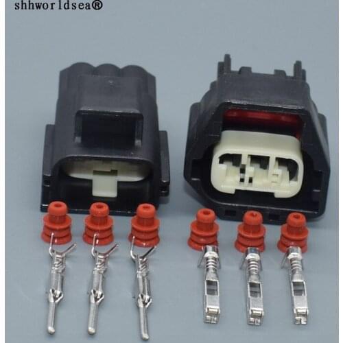 Worldgolden 3pin 1.5mm male female Auto connector wiring harness sealed cable waterproof connector 7283-5541-30 7282-5541-30