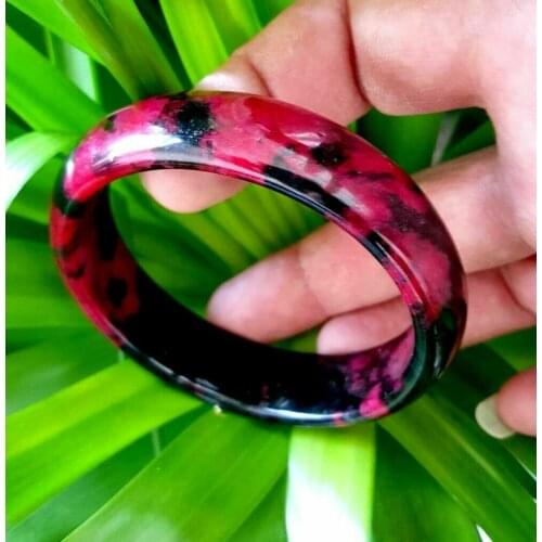 Womens Jade Bracelet Fashion Accessories Jadeite Natural Charm Women Men for Hand Carved Round Bangle Lady Jewelry