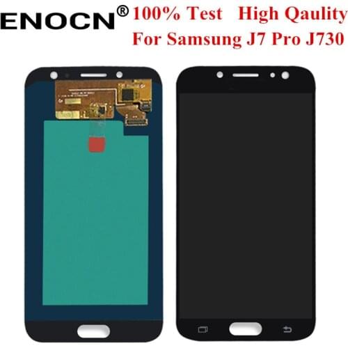 TFT LCD For Samsung Galaxy J7 Pro 2017 J730 J730F LCD Display Touch Screen Digitizer with can brightness Adjustment