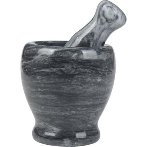 ZSH Natural Granite Mortar and Pestle Solid and Durable Crusher