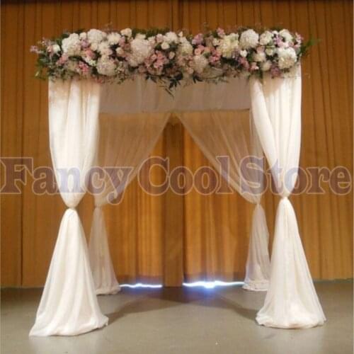 10ft x 10ft x 10ft White wedding pavillion stage decoration,Including Drape and Stand