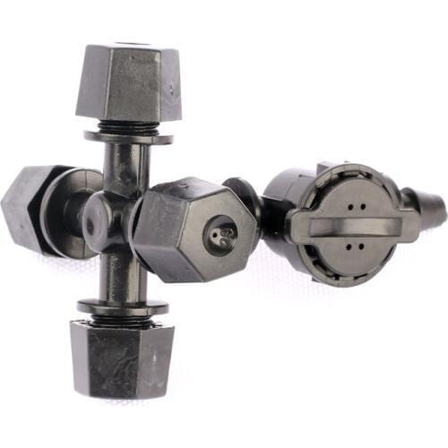 30set Anti-Drip Barbed Connector+Cross Atomization Sprinkler All Aspects Spray Nozzle Garden Hanging Irrigation Kit Spray Parts