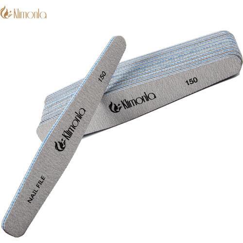 4PCS Zebra Curve Nail Files Double Sided Professional Nail Thick Sandpaper 150 Sanding lime a ongle Nails Care Manicure Tool