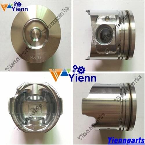 4TNV98 Piston With Pin Clips 129907-22080 For BOBCAT E60 E80 DX80R Excavators Diesel Engine Spare Parts