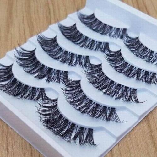 5Pairs False Eyelashes Extension eyelash Attractive Comfortable Natural Look Eye Makeup Natural False Eyelashes