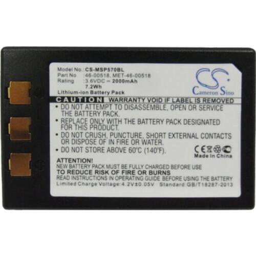 Cameron Sino 2000mAh battery for METROLOGIC MK5710 SP5700 Optimus PDA 46-00518 MET-46-00518 BarCode, Scanner Battery