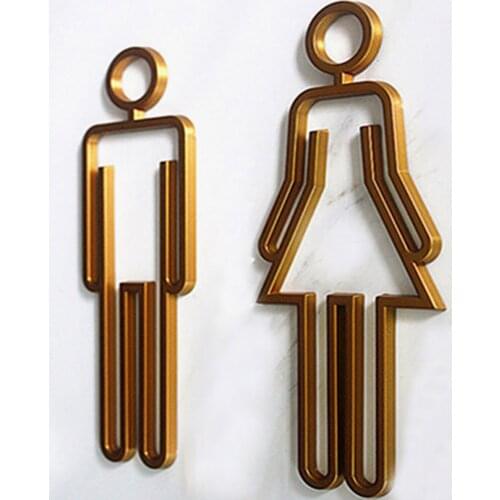 Acrylic toilet sign glue bathroom toilet door plate is suitable for hotel, office, family, restaurant toilet sign signs