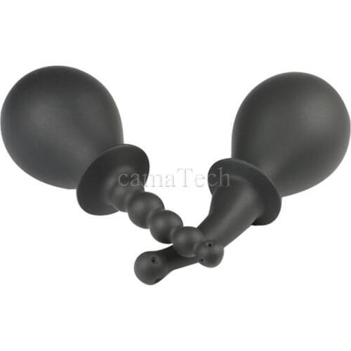 CamaTech 220ML Anal Cleaner Enemator For Couples Silicone Vaginal Douche Anus Beads Syringe Device Butt Plug Ass Enema Shower