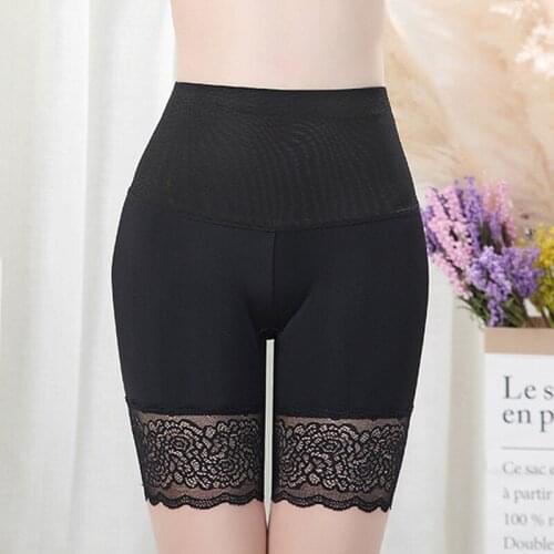 Anti-Chafing Ice Silks Thigh Saver High Waist Hips Up Shapewear Tummy Control H9