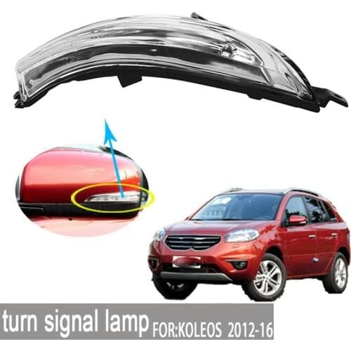 Car Side Rearview Mirror Turn Signal Light LED Indicator Lamp Mirror Blink Lamp for Renault Koleos 2012-2016