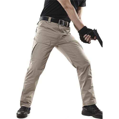 Spring Autumn City tactical trousers Men wear-resistant waterproof Combat SWAT Army multi-pocket Cargo Pants outdoor overalls