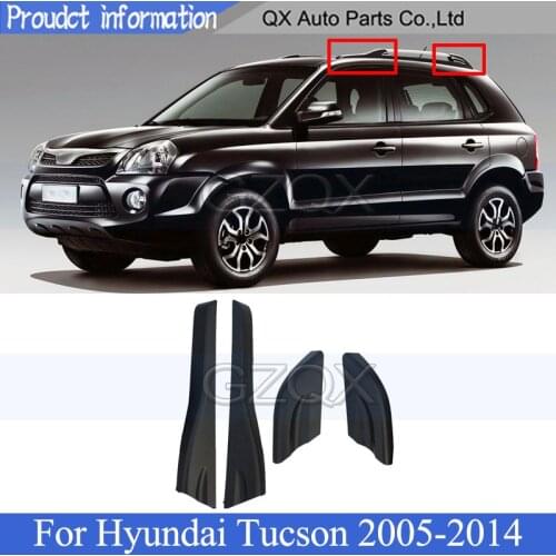 CAPQX Roof Luggage rack guard cover silver For Hyundai Tucson 2005 2006 2007 2008 2009 2014 Luggage rack cover