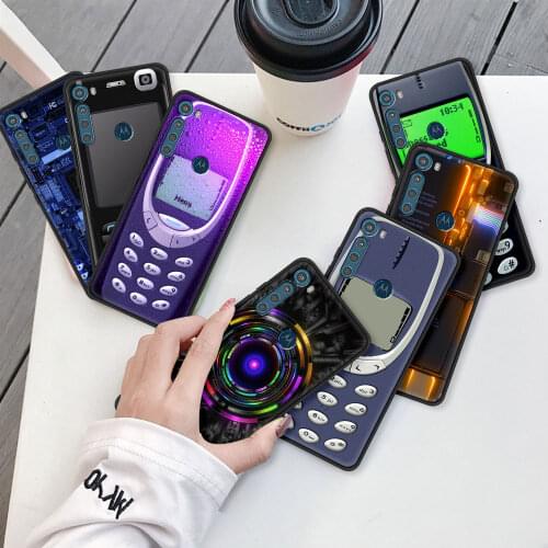 Case for Motorola Moto G9 Play G8 Power Lite One Fusion Plus Hyper G30 G10 Soft G Stylus Phone Coque Fundas Retro Camera Music