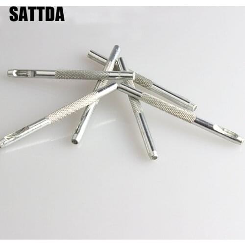 Leather Craft Hole Punch Tool Thick Steel Craft Round Belt Paper Canvas Clothes Punching DIY Leathercraft Puncher