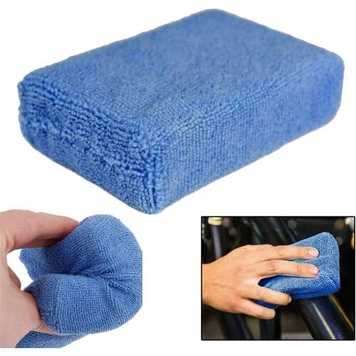 Car Microfiber Sponge Pad Polishing Polish Soft Pads Wax Applicator Auto C2M4 12* 8* 4cm
