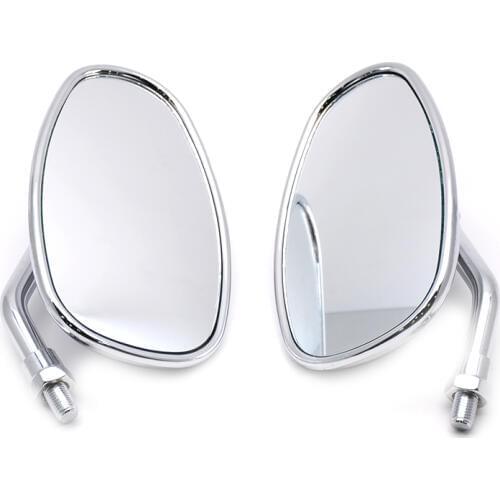 Chrome Motorcycle Side Mirrors For HONDA NRX1800 VTX1300 VTX1800