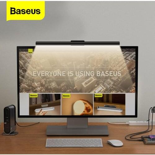 Baseus Computer Monitor Light Adjustable Hanging Reading Light Screen LED Bar Eye-care Study Table Lamp Office Home