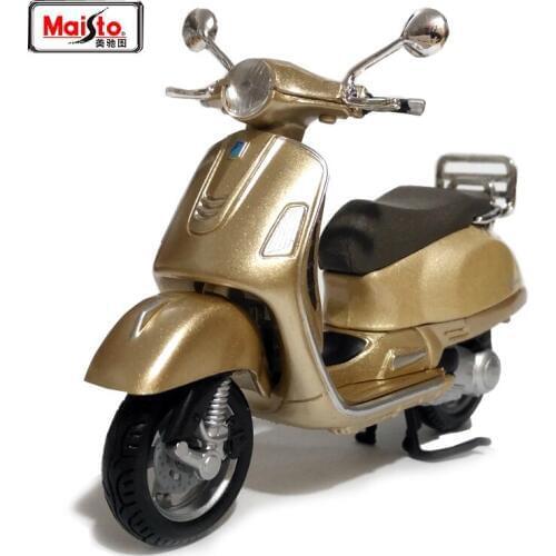 Maisto 1:18 PIAGGIO Vespa GTS 300 (2017) Primavera 150 Alloy Motorcycle Diecast Model Toy For Baby Birthday Gift Toys New stock