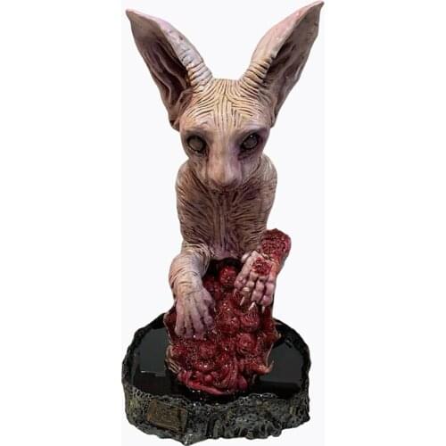 Halloween Desktop Decor Hairless Cat Shaped Artware Resin Ornament Decorative Tools for Home Office Party Holiday Decorations