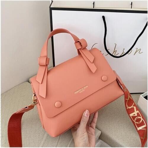 Textured Small Women 2021 Popular New Female Trend Net Red Bow Single Shoulder Diagonal Crossbody Shopping Bag