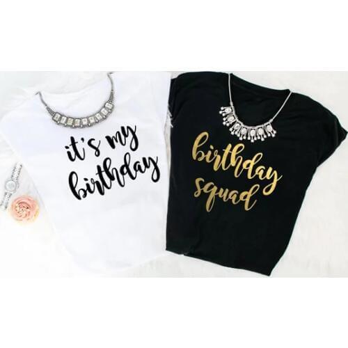 Personalize glitter it is my Birthday Squad Shirts Birthday queen Shirt Birthday crew Group Bridal Party Shirts favors
