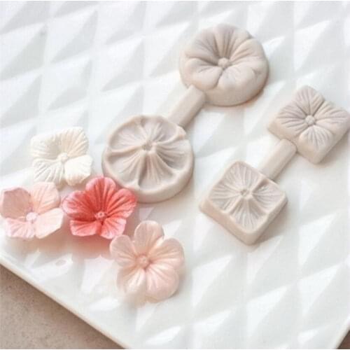 Hot Sale Cute 3D Rose Flower Fondant Cake Chocolate Sugarcraft Mold Cutter Silicone Cake Decorative Tools