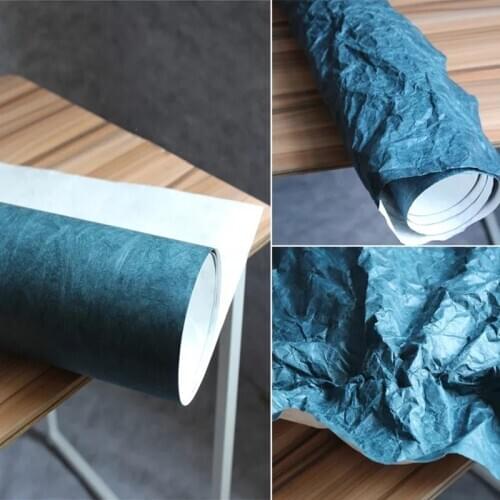 Blue stiff Tyvek Washing Breathe Paper Tearing Resistant Waterproof DIY Bags Wallet Craft Decor Coat Garment Designer Fabric
