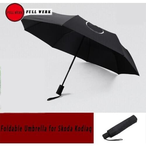 1pc Folding Car Automatic logo Rain Umbrella Special for Skoda Kodiaq Interior Accessories
